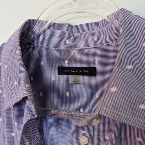 Tommy Hilfiger Chambray Shirt Dress, Sz 4, EUC - Picture 6 of 6